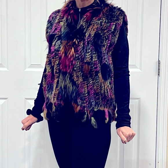 100% Real Fur Rabbit vest - Picture 1 of 2